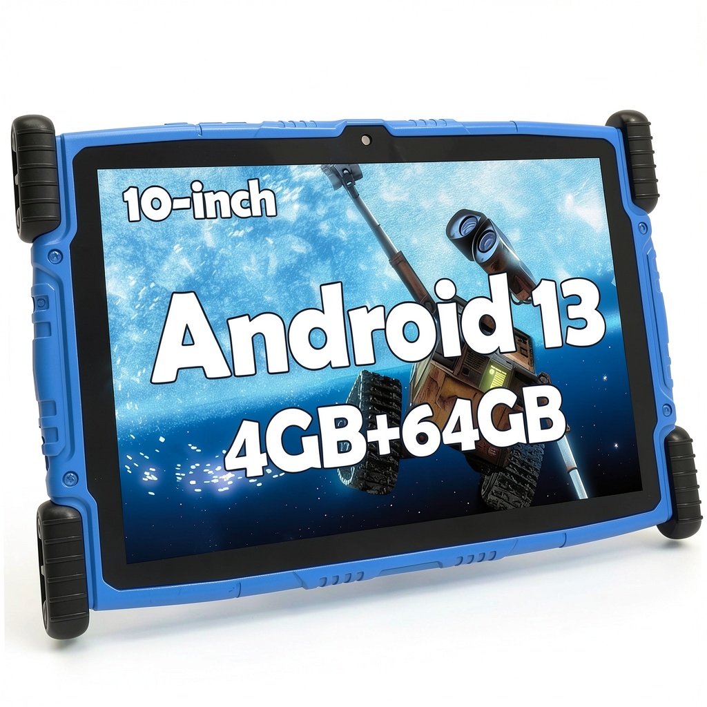 MEIZE Kids Tablet displaying educational apps on a table