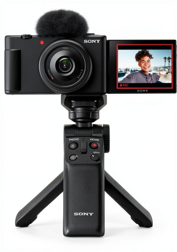 Sony ZV 1F Vlog Camera for Content Creators Black White-12