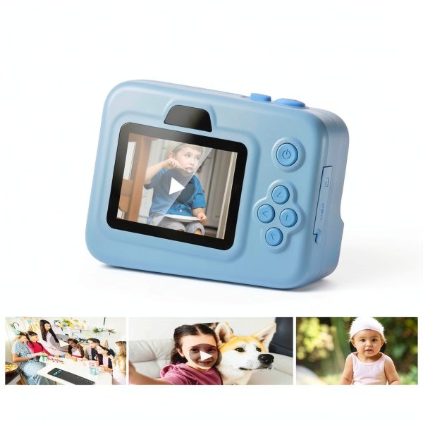 Hunkstar Kids Camera Instant Print Dual Lens 1080P HD Blue-6