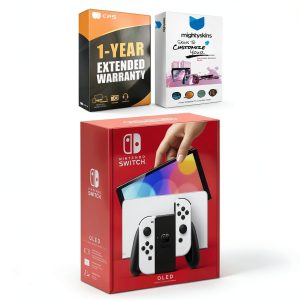 Nintendo Switch OLED Console Neon Red Blue White Gaming-0