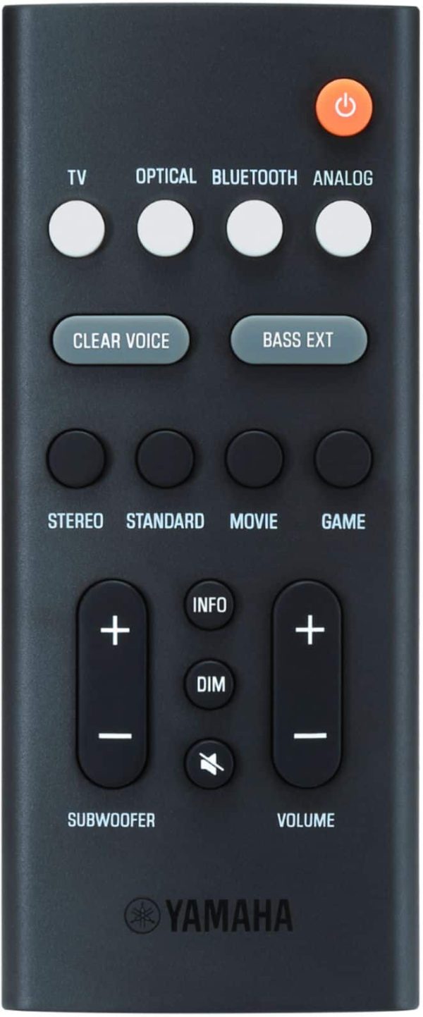 Yamaha SR C20ABL 2.1 Channel Soundbar Built in Subwoofer-8