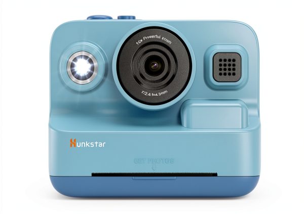 Hunkstar Kids Camera Instant Print Dual Lens 1080P HD Blue-2