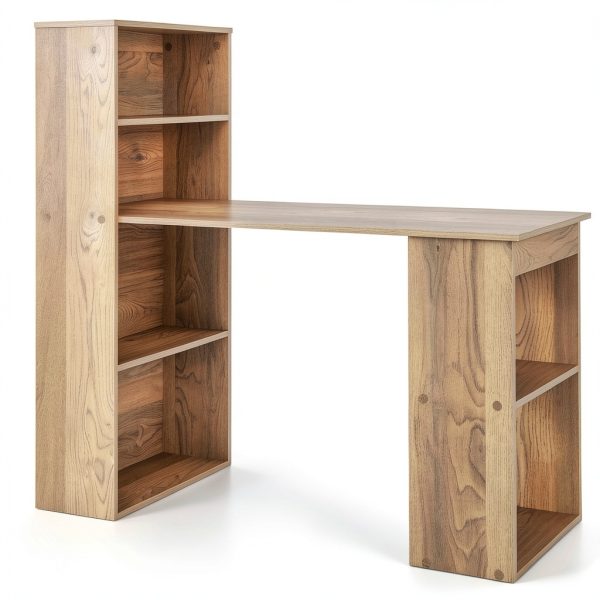 Kadyn Computer Desk with Bookshelf Storage Home Office-1