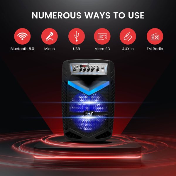 Bluetooth Portable PA Speaker Karaoke Party Audio-3