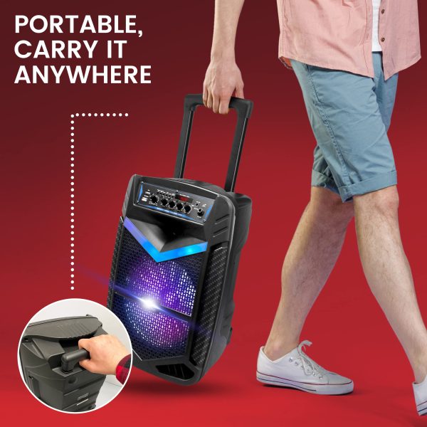 Bluetooth Portable PA Speaker Karaoke Party Audio-6