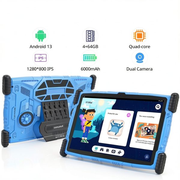 FEONAL Kids Tablet Android 13 10 Inch HD Parental Control-5