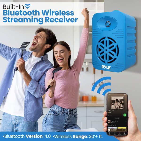 Pyle Bluetooth Indoor Outdoor Speakers Waterproof 300W-2