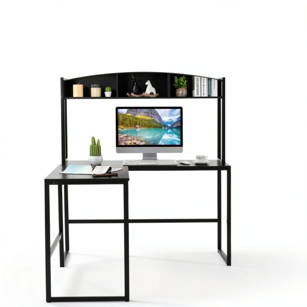 Kadyn L Shaped Desk with Storage Home Office Computer Desk-1