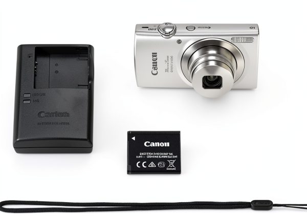 Canon PowerShot ELPH 180 Digital Camera Silver 20MP-6
