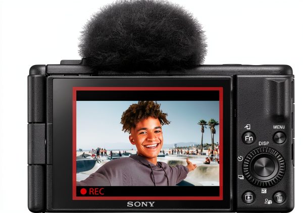 Sony ZV 1F Vlog Camera for Content Creators Black White-3