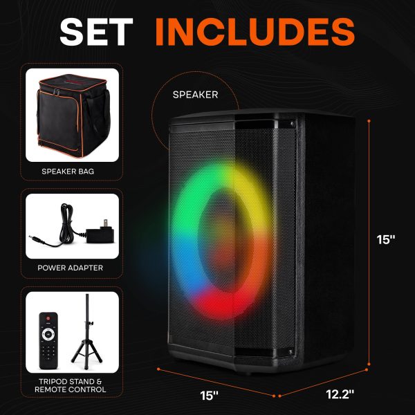 Pyle Bluetooth Party Speaker Wireless Stereo System-1