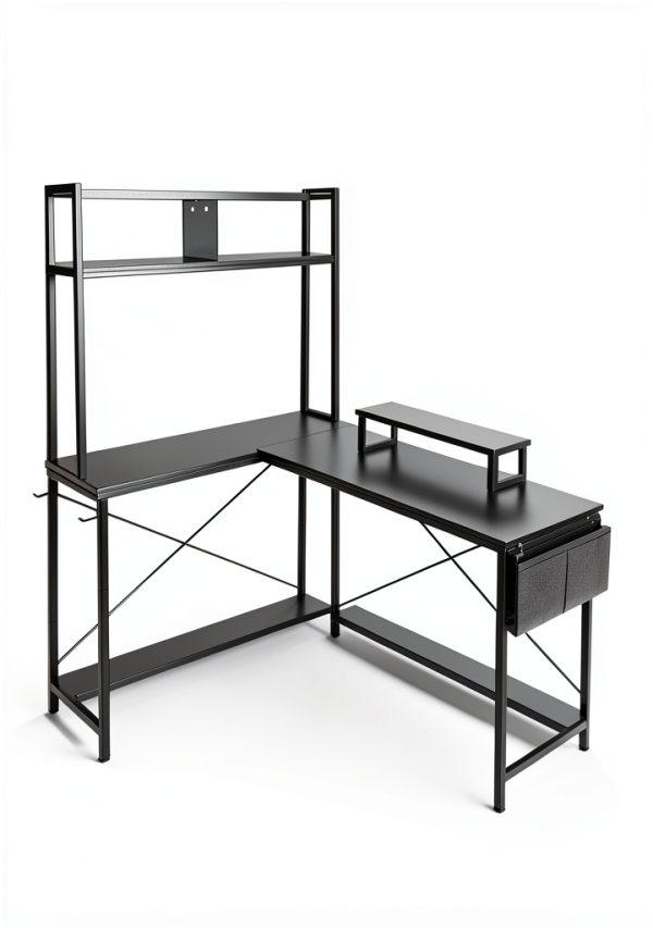 VEVOR L Shaped Desk Reversible Corner Gaming Workstation-4