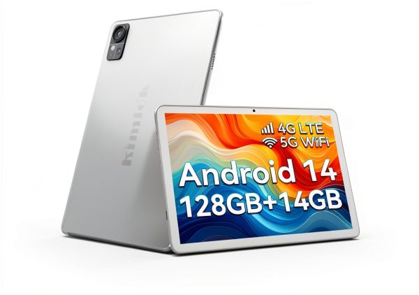 Kimlok Android 14 Tablet 10 Inch 128GB 5G WiFi Keyboard-0