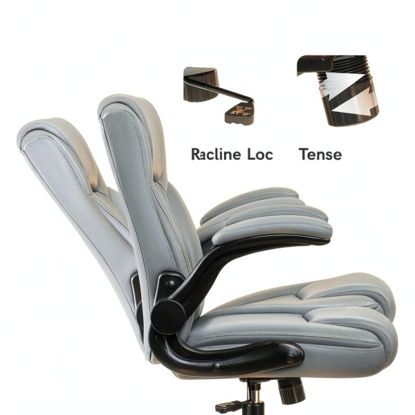 Brick Attic Office Chair Ergonomic PU Leather Flip Up-2