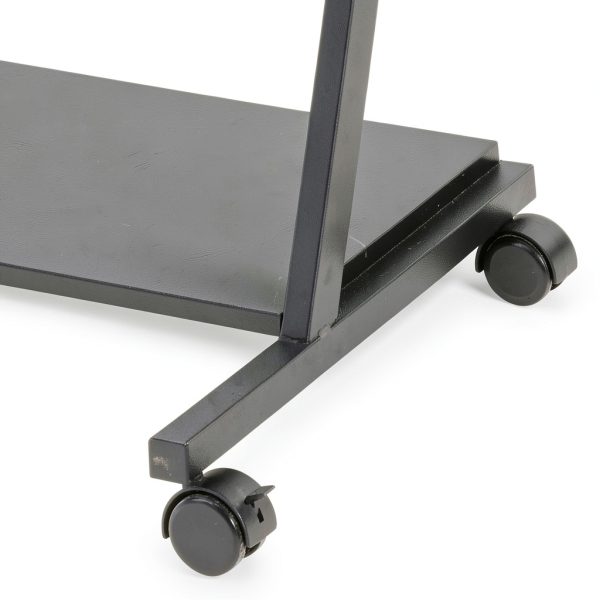 GOODSILO Gaming Desk with Keyboard Tray Storage Shelf Black-4