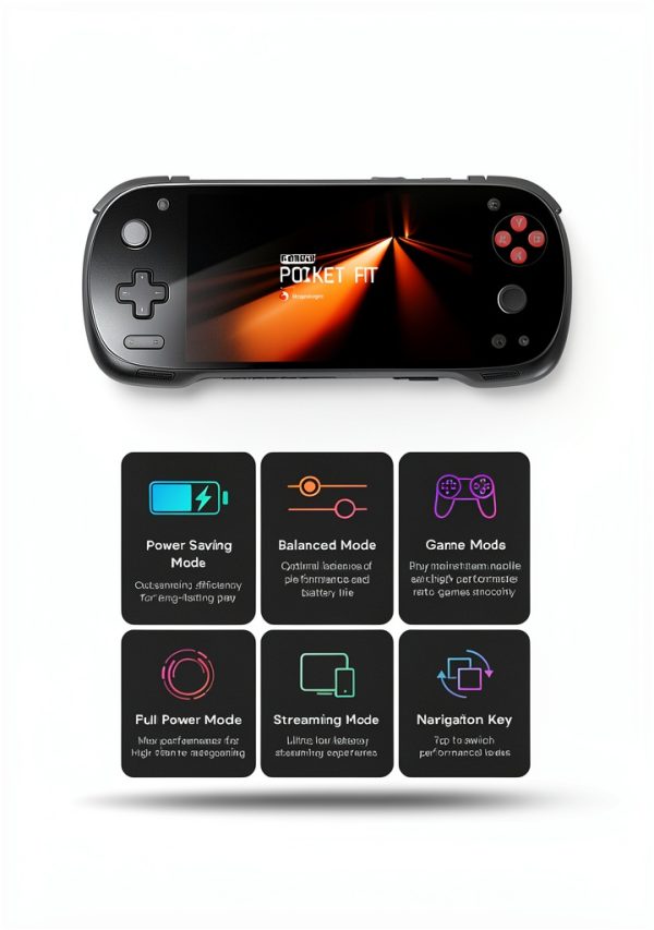 Pocket FIT Gaming Handheld G3 Gen3 144Hz Display Retro-6