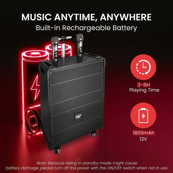 Pavo 600 Watt Wireless Speaker Karaoke System Home-4
