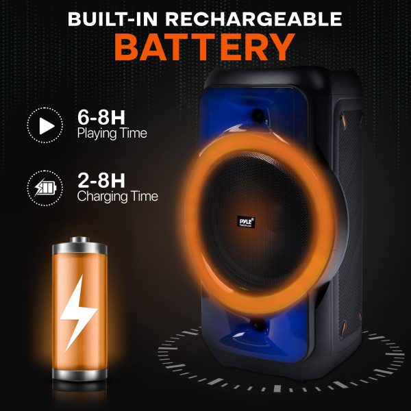 Pyle Audio Large Bluetooth Party Speaker Wireless Streaming-1