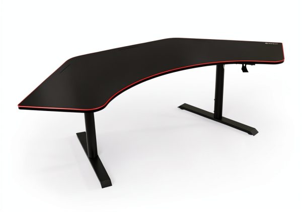 Arozzi Arena Angelo Gaming Desk Curved Ergonomic Black-1